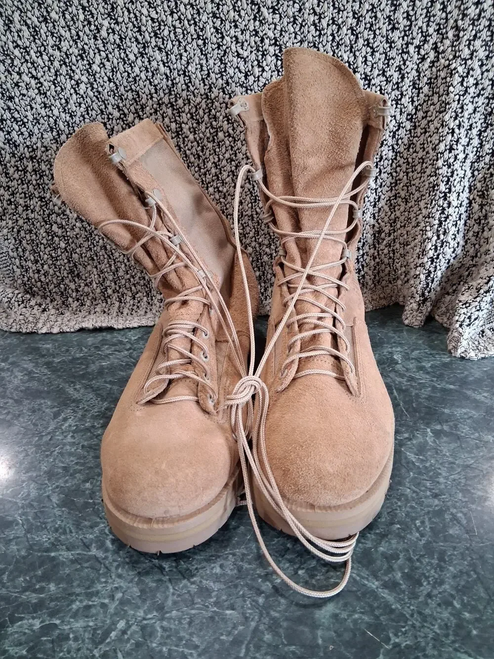 Belleville Gore-Tex Waterproof Military Combat Boots Tan Mens 11.5 W Lace Up USA